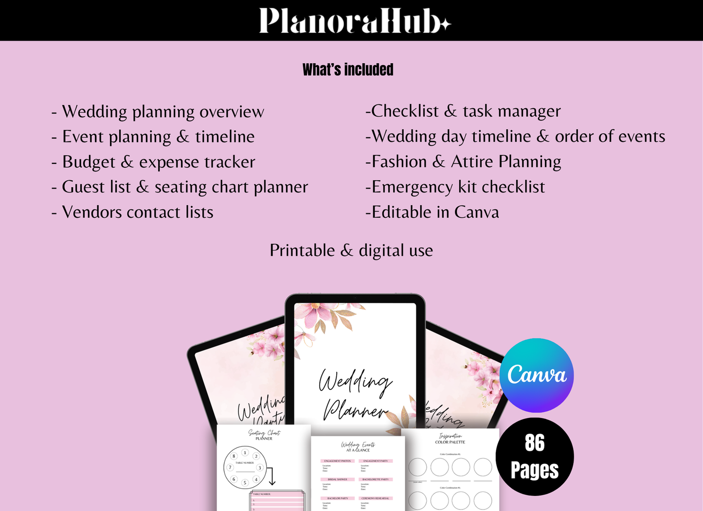 Printable Wedding Planner – Ultimate Wedding Planning Guide