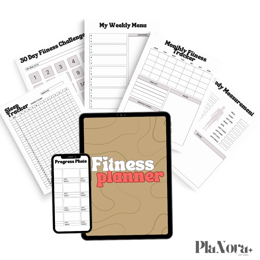 Ultimate Fitness Planner l Track Workouts, Nutrition, & Progress