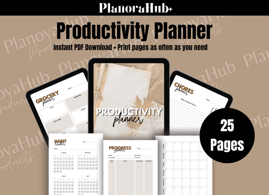 Printable Productivity Planner – Organize Your Life and Achieve Your Goals